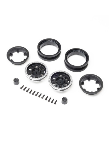 Axial 1.9" KMC Mesa Beadlock Wheels  Black &...