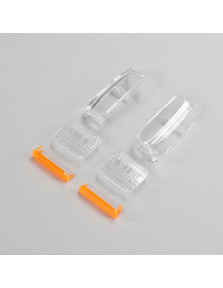 Axial Headlight  Taillight Lens Set: SCX10 III XJ
