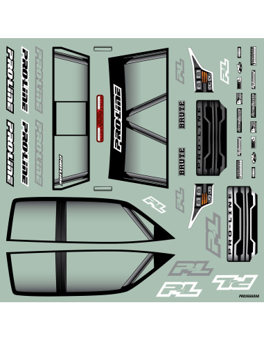 Pro-Line Racing 1-10 Brute Clear Body: Rock...