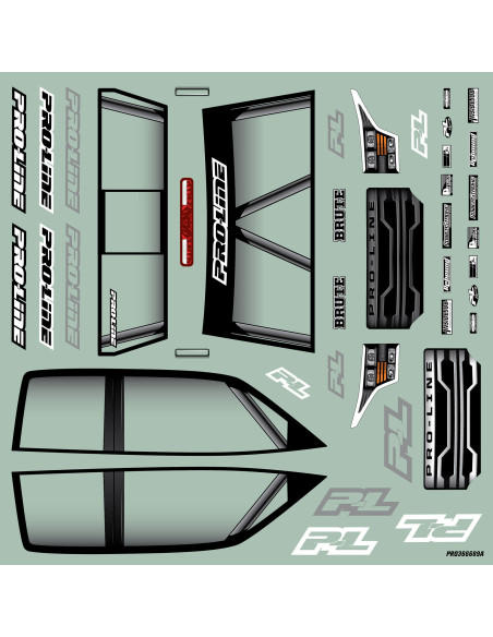 Pro-Line Racing 1-10 Brute Clear Body: Rock Crawler