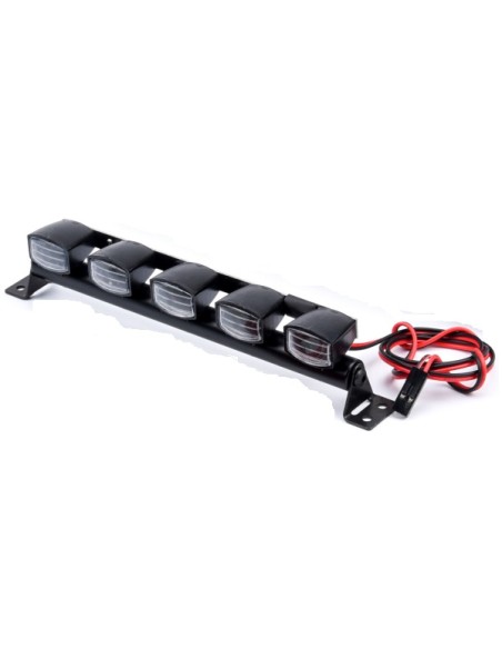 Barra de luces 5 focos cuadrados para Crawler 1/10