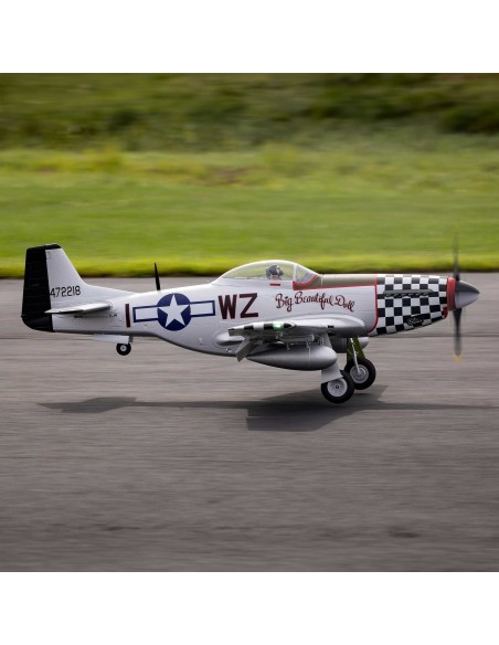 E-flite P-51D Mustang "Big Beautiful Doll" 1.5m BNF Basic with AS3X+ and SAFE Select