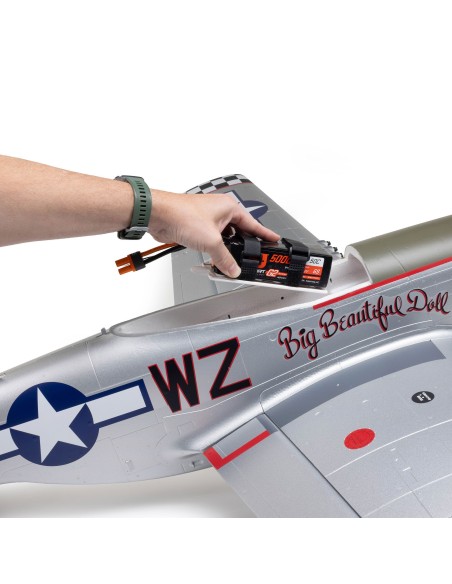 E-flite P-51D Mustang "Big Beautiful Doll" 1.5m BNF Basic with AS3X+ and SAFE Select