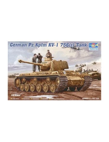 German Pz.Kpfm KV-1 756(r) Tank Trumpeter