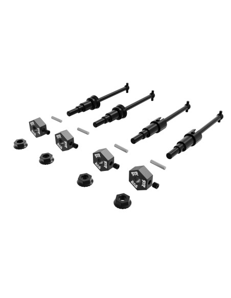 ARRMA Metal Axle & Wheel Hex Set Type F (4pcs): GROM