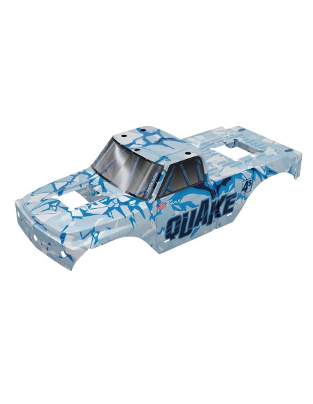ARRMA 1-8 QUAKE 4S Brushless Clipless Painted Decaled Trimmed Body  White-Blue