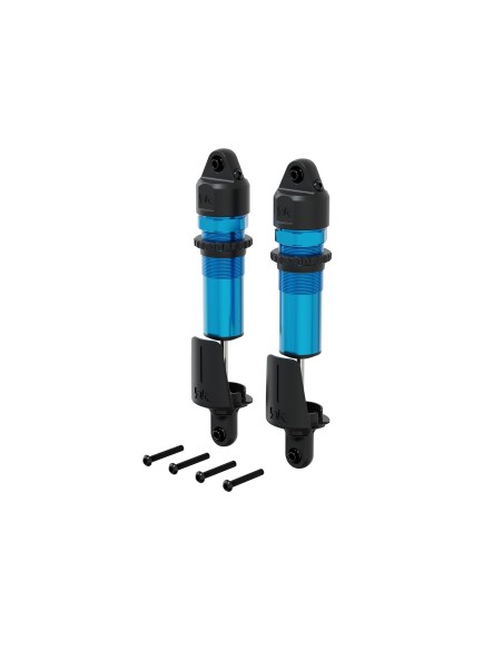 ARRMA Shock Set (Rear)  Alloy  15mm Bore  153.5mm Length  4x1.9mm Piston  1300cSt Oil  Blue