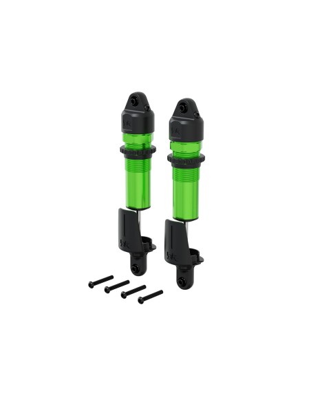 ARRMA Shock Set (Rear)  Alloy  15mm Bore  153.5mm Length  4x1.9mm Piston  1300cSt Oil  Green