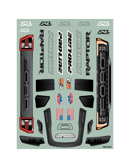 Pro-Line Racing 1-8 Pre-Cut 2022 Ford Raptor Clear Body: ARRMA QUAKE 4S