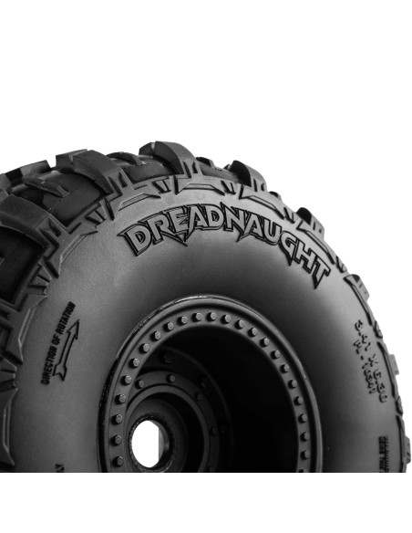 Pro-Line Racing 1-8 Dreadnaught Front-Rear Tire MTD QUAKE 4S Wheel (2): QUAKE 4S