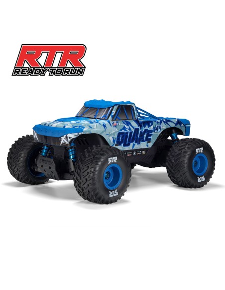 ARRMA 1/8 QUAKE 4S DSC 4X4 RTR Brushless Monster Truck ARRMA 1/8 QUAKE 4S DSC 4X4 RTR Brushless Monster Truck  White/Blu
