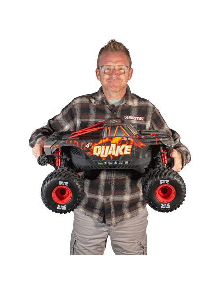 ARRMA 1/8 QUAKE 4S DSC 4X4 RTR Brushless Monster Truck ARRMA 1/8 QUAKE 4S DSC 4X4 RTR Brushless Monster Truck  Black/Red