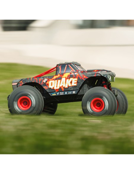 ARRMA 1/8 QUAKE 4S DSC 4X4 RTR Brushless Monster Truck ARRMA 1/8 QUAKE 4S DSC 4X4 RTR Brushless Monster Truck  Black/Red