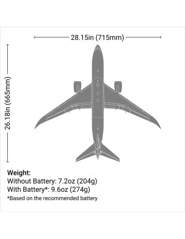 E-flite Micro Boeing 787 Dreamliner Twin 30mm...