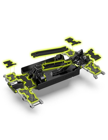 Rlaarlo Omni-Terminator Carbon Fiber MINI 1:10 Scale RTR Brushless Monster Truck  RZ001B-C