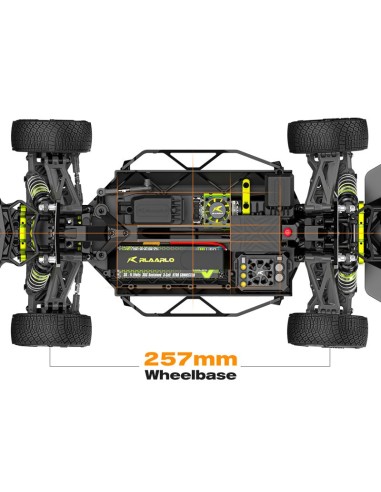 Rlaarlo 1-10 Scale RTR 4WD Carbon Fiber...