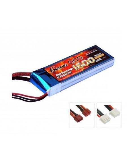 Batería LiPo GENSAce 1600mAh 7.4V 40C 2S1P
