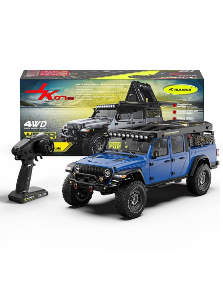 1-7 Scale 4WD Brushed RTR RC Crawler JK07Pro - Brushed - Blue