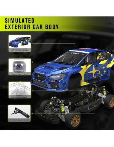Rlaarlo 1-10 Scale RTR 4WD Carbon Fiber...