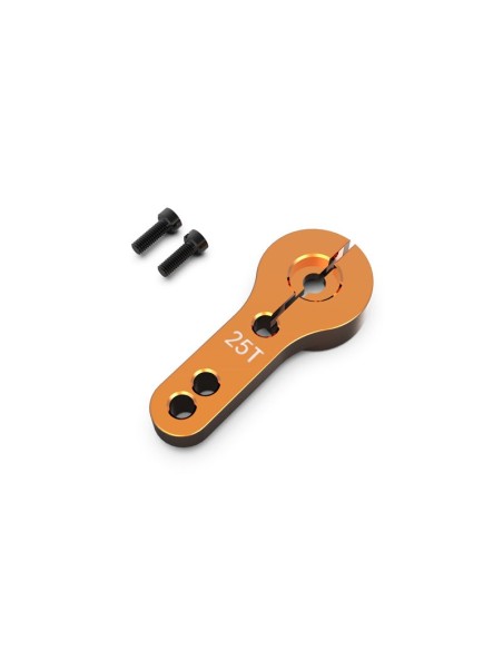 Aluminum  25T Servo Horn For 1-10 Scale On-Road Cars and RZ001 - Orange