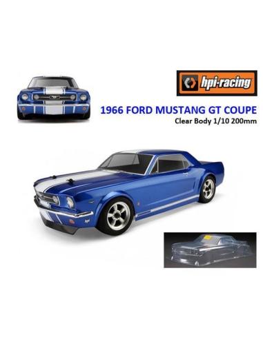 1966 FORD MUSTANG GT COUPE Clear Body (200mm)