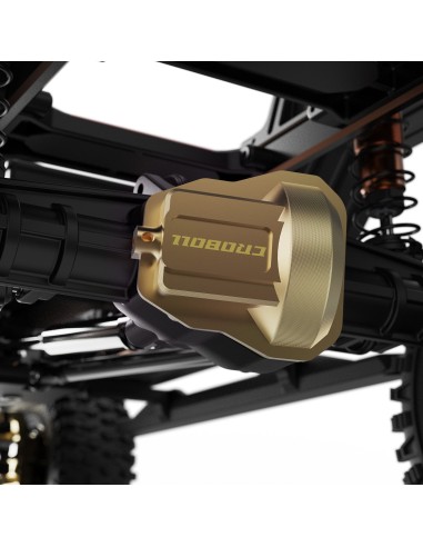 Brass Front Rear Axel Diff Covers for 1-7...