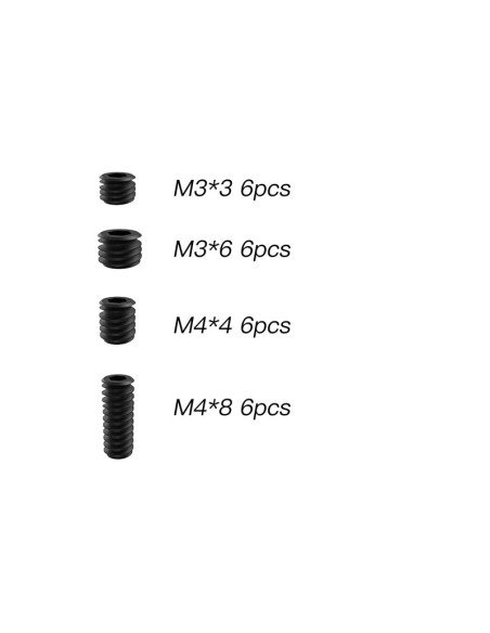 Set Screw  M3*3 & M3*6 & M4*4 & M4*8 For RZ001 and XTS Rally Cars