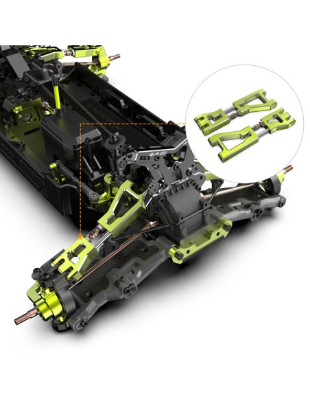Aluminum Front Upper Suspension Arm with S2 Turnbuckle For RZ001