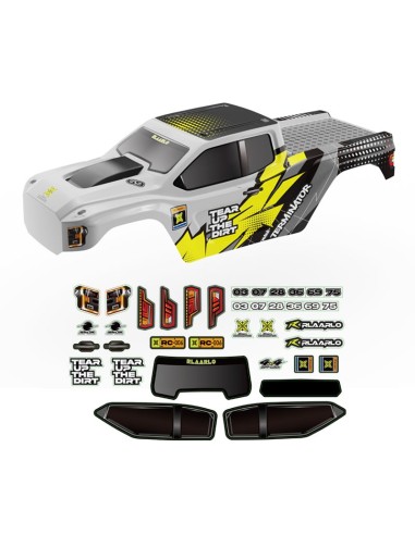 Car Body  PC  Yellow + Silver For RZ001