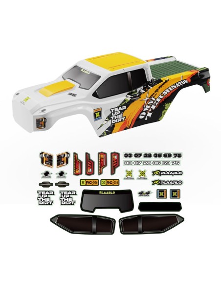 Car Body  PC For RZ001(Orange + White)