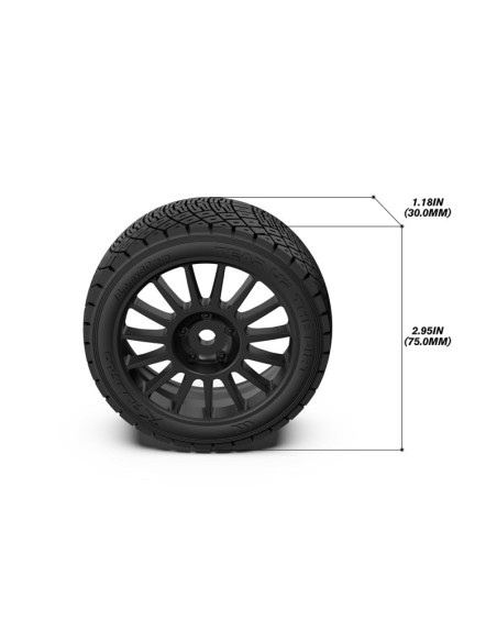 Assembled Wheel Set For XTS-F10 RC Rally Car - White