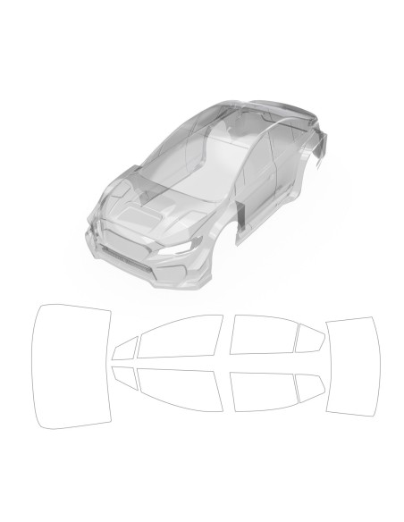 XTS-S10 Rally 1.2mm PC Transparent Car Body For XTS-S10 RC Rally Car