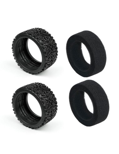 Tyre & Foam Set For SBK10 RC Buggy - Rear