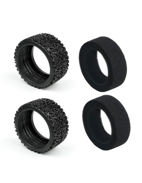 Tyre & Foam Set For SBK10 RC Buggy - Rear