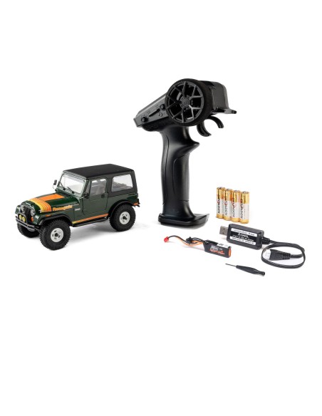 Axial 1-30 SCX30 Jeep CJ-7 4X4 RTR Brushed Rock Crawler (Battery & Charger Included) Axial 1-30 SCX30 Jeep CJ-7 Renegade