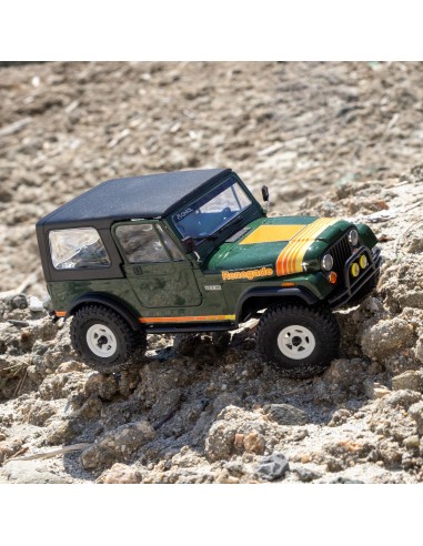 Axial 1-30 SCX30 Jeep CJ-7 4X4 RTR Brushed Rock...