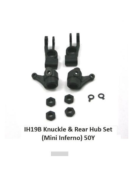 IH19B Knuckle & Rear Hub Set (Mini inferno)
