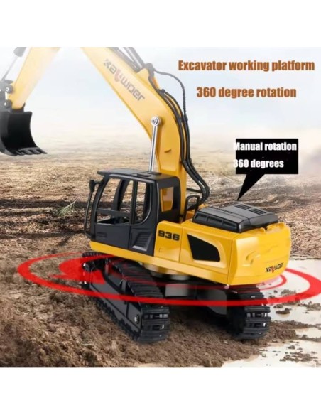 Excavadora 1/24 9ch Huina (Nuevo Modelo)