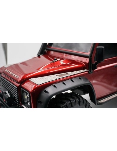 Stainless Steel Front Hood Side Diamond Plate for Traxxas TRX-4