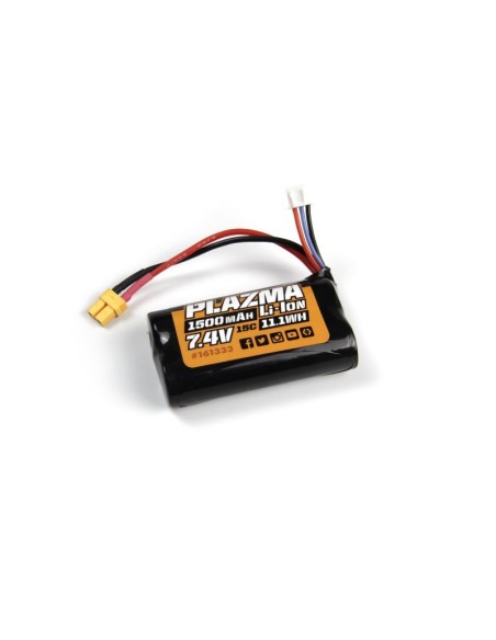 Plazma 7.4V 1500mAh 15C LiIon Battery Pack