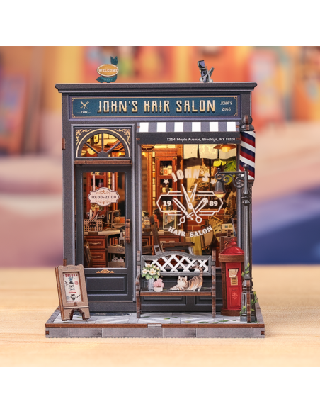 Cutebee Miniature House John's Hair Salon 210 piezas