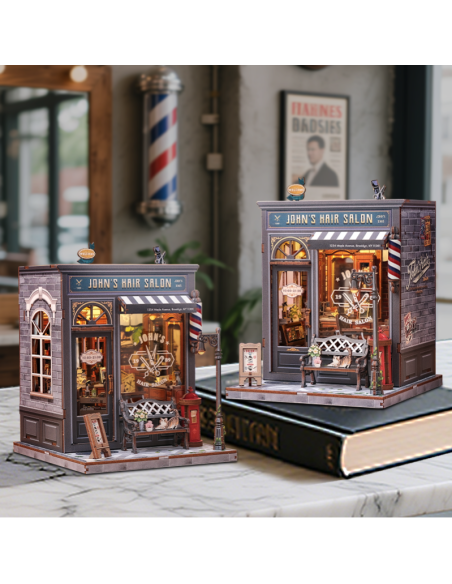 Cutebee Miniature House John's Hair Salon 210 piezas