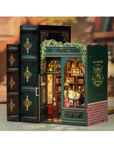 Cutebee Book Nook Owl Bookstore 88 piezas