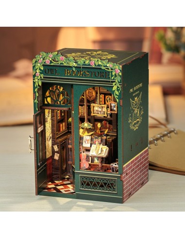 Cutebee Book Nook Owl Bookstore 88 piezas
