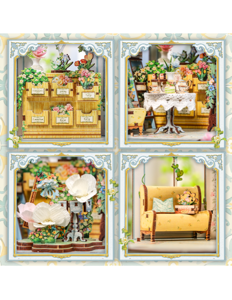 Cutebee Miniature House Windsor Flower House 235 piezas