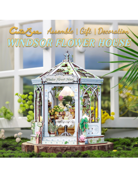 Cutebee Miniature House Windsor Flower House 235 piezas