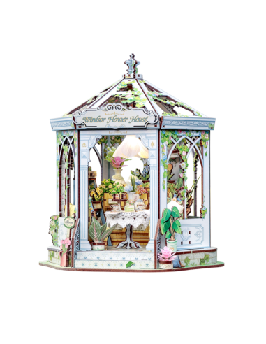 Cutebee Miniature House Windsor Flower House...