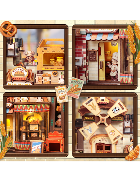 Cutebee Miniature House Bread Factory 572 piezas