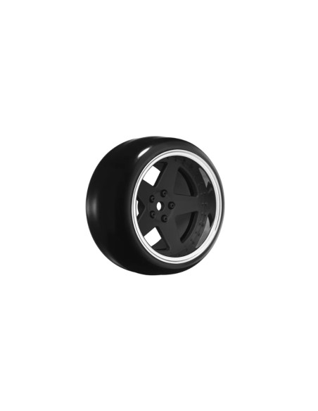 Ruedas Drift 1/10 Offset ajustable 2,4,6,8mm Louise RC (4u) Negro