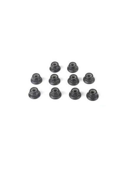 112992 M4 LOCK NUT BLACK (12PCS) LRP